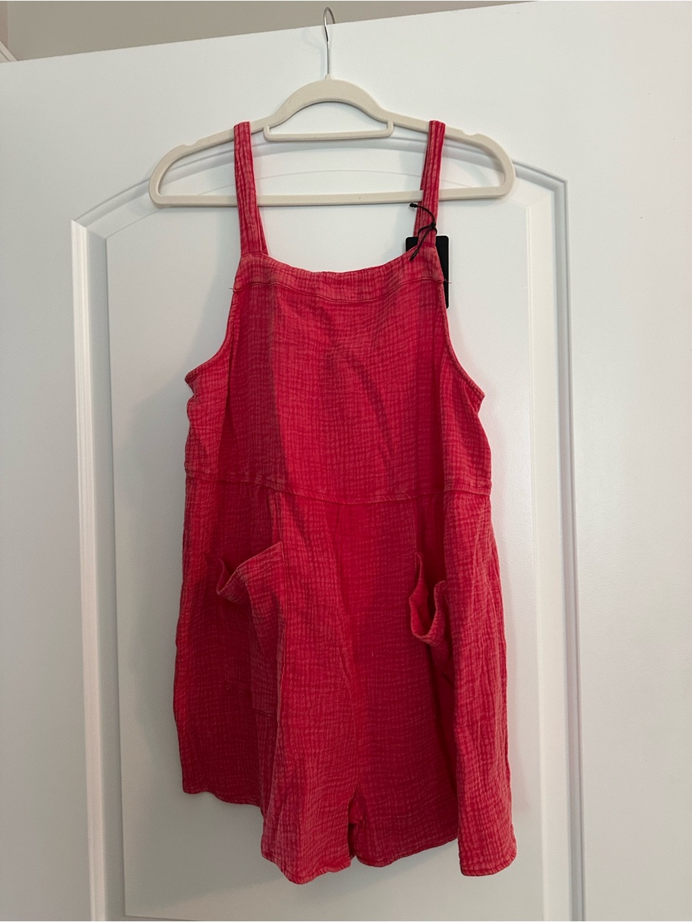 Red Washed Colored Romper ❤️